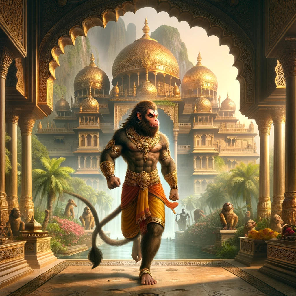 Hanuman Enters Ravana’s Palace